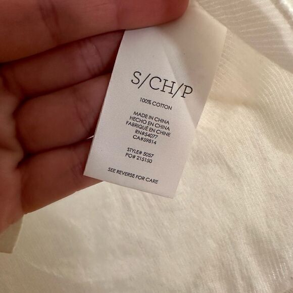 CAbi 5057 White The Vacation Shirt Small NWT - Picture 8 of 8